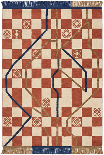 Checker Terra Artisan Rug