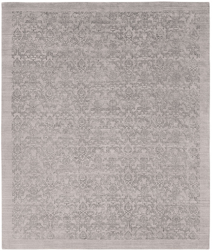 Roma Border Grey Hand-Woven Rug