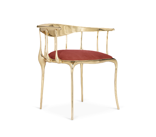 Burgundy Luxe Chair