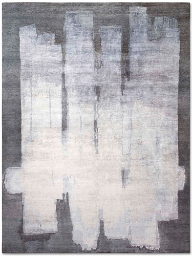Silver Grey Luxury Handmade Rug