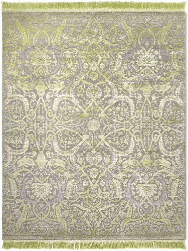 Heriz Apple Green Hand Knotted Rug
