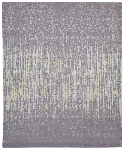 Faded Hand-knotted Grey Rug