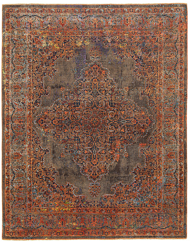 Tabriz Hand-knotted Brown Rug