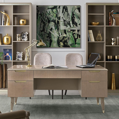 Writing Desk with Champagne Handles