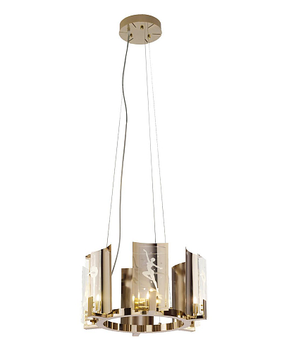 Soft Gold Round Chandelier