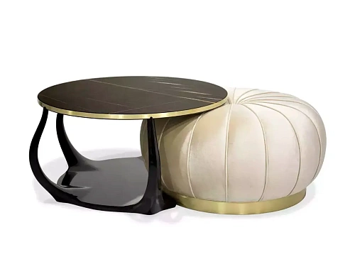 Enlace Sahara Noir Marble Coffee Table