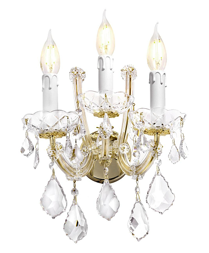 Elegant Mariateresa 3-Light Crystal Wall Sconce