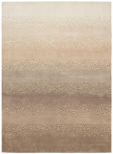 Soft Ombre Sand Handcrafted Rug