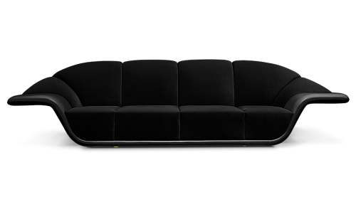 Klaus Black Sofa