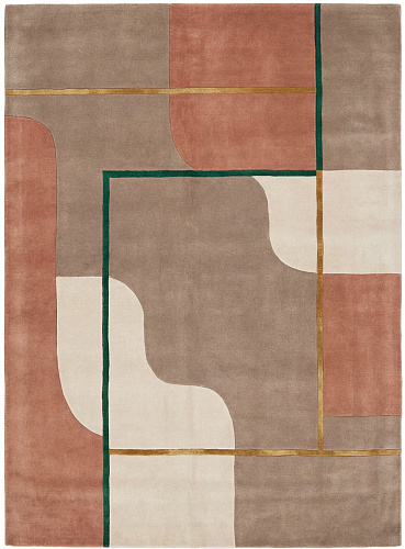 Framed Terrain Handcrafted Rug