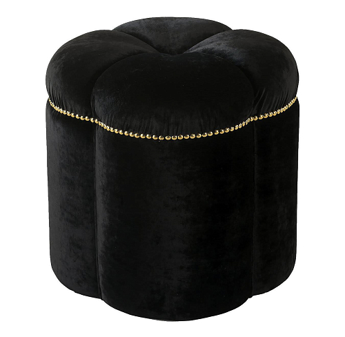 Ophelia Black Pouf