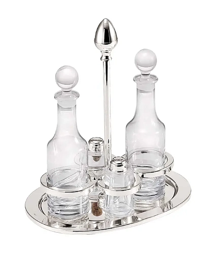 Charlotta Silver-Plated Oval Cruet