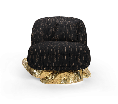 Angora Black Armchair