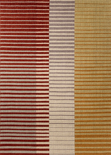 Center Stirped Wool Rug